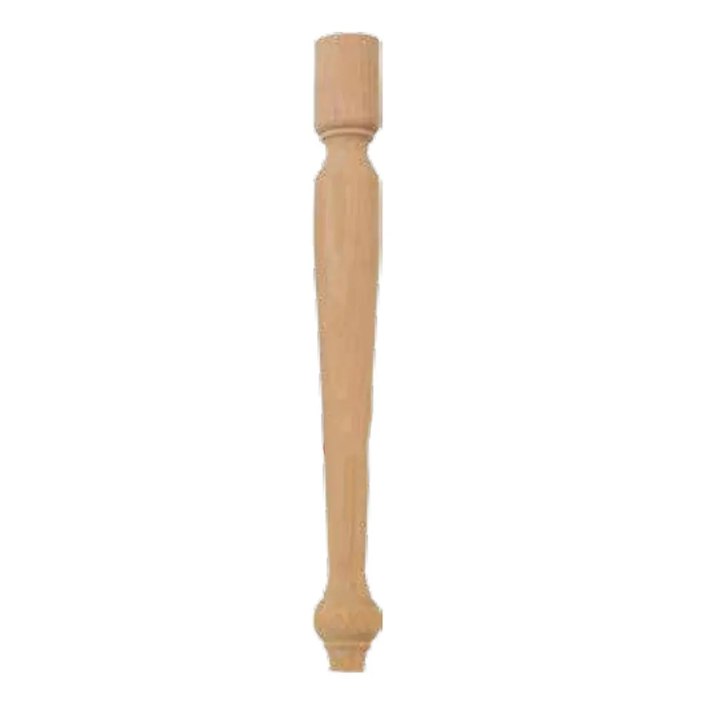 GAMBA PER MOBILI FAGGIO NATURALE H.50CM Ø50MM CONFEZIONE 2PZ