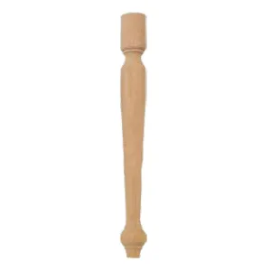 GAMBA PER MOBILI FAGGIO NATURALE H.50CM Ø50MM CONFEZIONE 2PZ