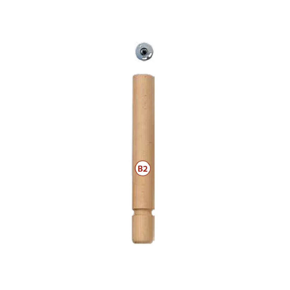 GAMBA DI FAGGIO H.400MM Ø50MM 2 PZ
