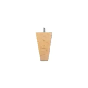 PIEDE PIRAMIDE IN FAGGIO GREZZO 30x30mm/60x60mm Altezza 60mm