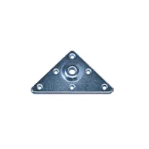 PIASTRA ZINCATA BLISTER CON 4 PERNI A VITE 4 PZ