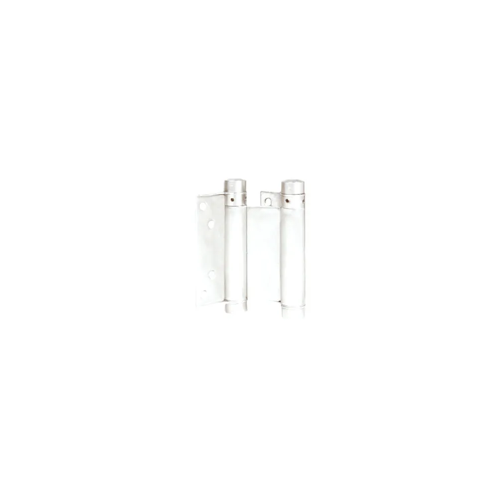 Cerniere a molla tipo "Bommer" 75 mm. - laccata bianco - 2 pz. Cerniere a molla tipo "Bommer" 75 mm. - laccata bianco - 2 pz.
