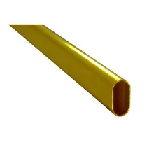 Tubo per armadi ovale ottonato 120 cm.