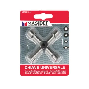 Chiave universale multiuso a 4 teste