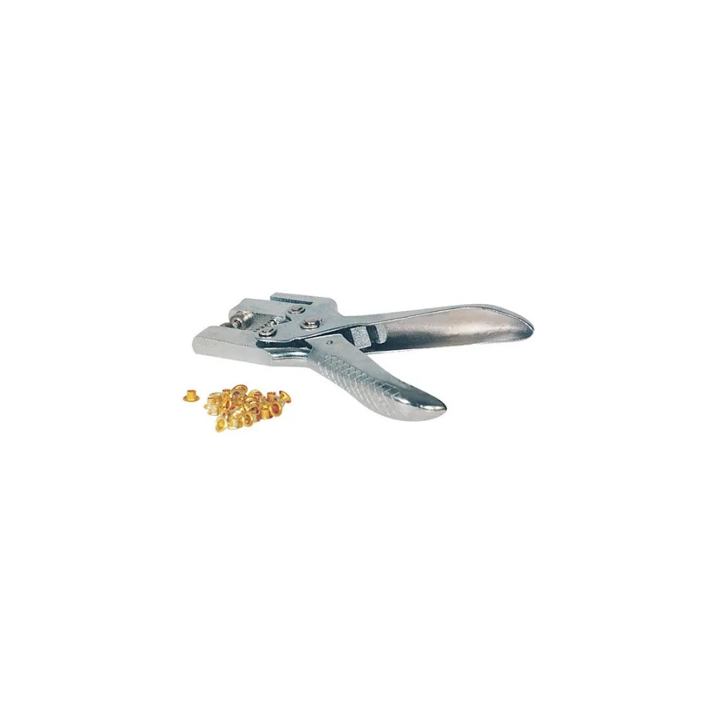 PINZA PROFESSIONALE OCCHIELLATRICE + 100 OCCHIELLI da Ø 4,5 mm