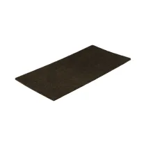 FELTRINO ADESIVO RETTANGOLARE MARRONE 100X200MM.