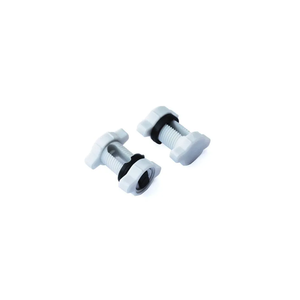 MORSETTO PER CAVI "BLOCK FIX" IN NYLON BIANCO 2 PZ