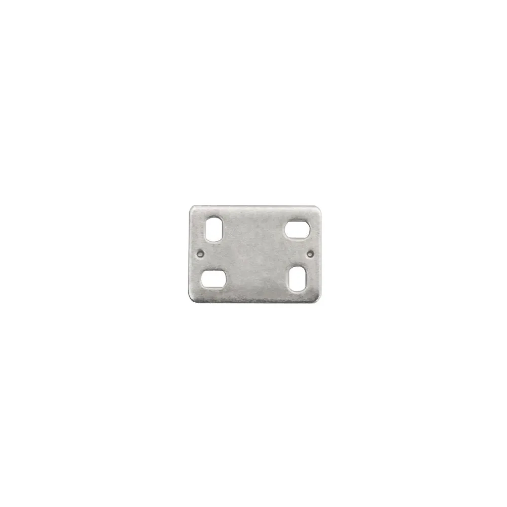 Piastrina di giunzione dritta asolata 40 x 30 spessore 2 mm. - 4 pz. Piastrina di giunzione dritta asolata 40 x 30 spessore 2 mm. - 4 pz.