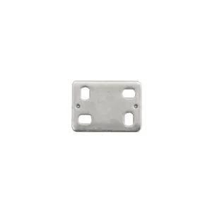 Piastrina di giunzione dritta asolata 40 x 30 spessore 2 mm. - 4 pz.