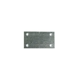 Piastrina dritta 50 x 90 spessore 1,5 mm. - 4 pz.