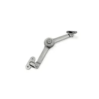 Braccetto a snodo per ante a ribalta adattabile destro/sinistro in acciaio zincato