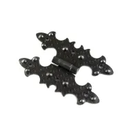 Cerniere rustiche in ferro martellato nero