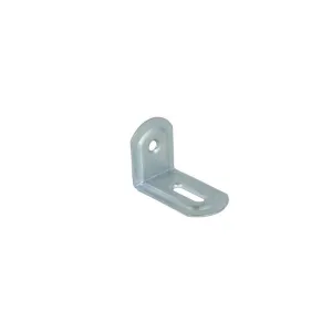 Lastrine ad angolo con asola in acciaio zincato bianco 23x28x38 mm. (4 pz)