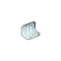Piastrina ad angolo in acciaio zincato 20 x 20 x 50 mm. (1 Pz)