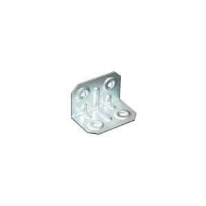 Piastrina ad angolo in acciaio zincato 20 x 20 x 50 mm. (1 Pz)