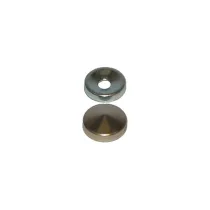 Borchie coprivite coniche in otone nichelato Ø 16 mm. 12 pz.