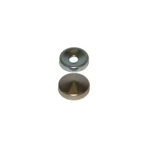 Borchie coprivite coniche in otone nichelato Ø 16 mm. 12 pz.