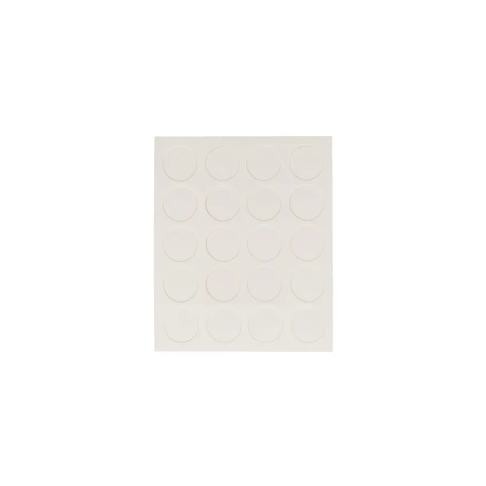Coprivite adesivi Ø 13 mm. colore bianco 20 pz.