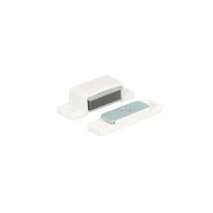Chiusure magnetiche bianche da applicare con piastra oscillante forza 5 kg. 2 pz.