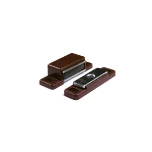 Chiusure magnetiche marroni da applicare con piastra oscillante forza 5 kg. 2 pz.