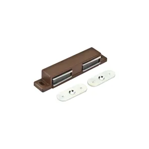 Chiusure magnetiche marroni da applicare con doppia contropiastra 2 pz.