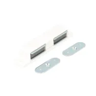 Chiusure magnetiche bianche da applicare con doppia contropiastra 2 pz.