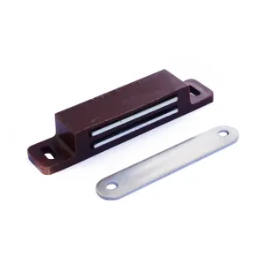 Chiusure magnetiche marroni da applicare forza 12 kg. 2 pz.