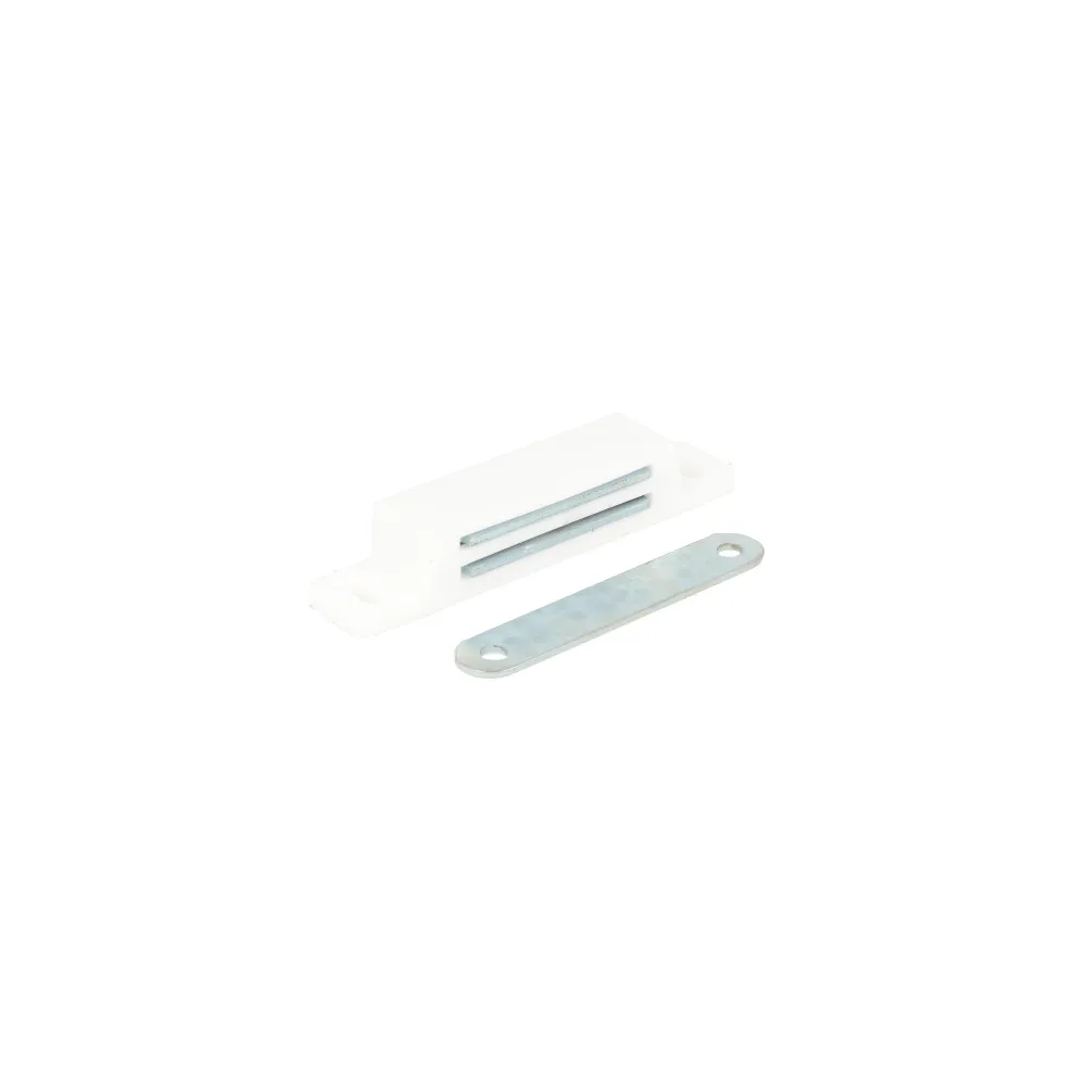 Chiusure magnetiche bianche da applicare forza 12 kg. 2 pz. Chiusure magnetiche bianche da applicare forza 12 kg. 2 pz.
