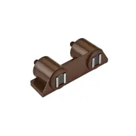 Chiusura magnetica marrone da applicare con doppia contropiastra a chiodo