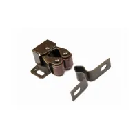 CHIUSURE A CRICCHETTO A 2 RULLI IN FERRO BRONZATO 2 PZ.