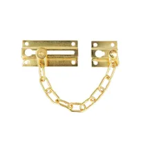 Chiudiporta con catenella in ferro ottonato