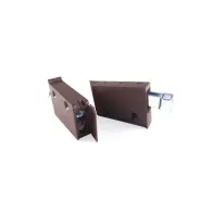 Staffe per aggancio pensili su barra colore marrone