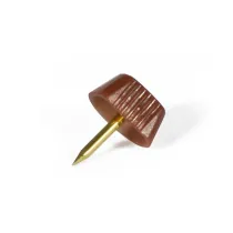 Reggipiani con chiodo in plastica marrone 16 pz.