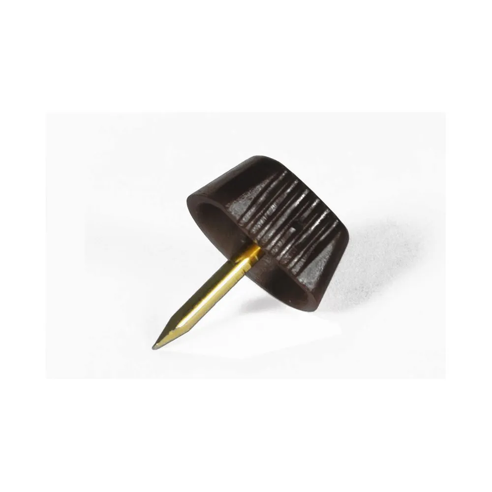 Reggipiani con chiodo in plastica nera 16 pz. Reggipiani con chiodo in plastica nera 16 pz.