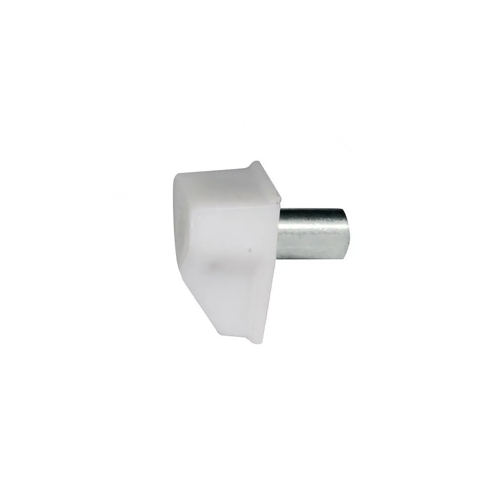 Reggipiani con perno in plastica bianca Ø5mm. 16pz. Reggipiani con perno in plastica bianca Ø5mm. 16pz.