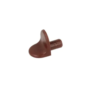 Reggipiani a squadra in plastica marrone Ø 6 mm.