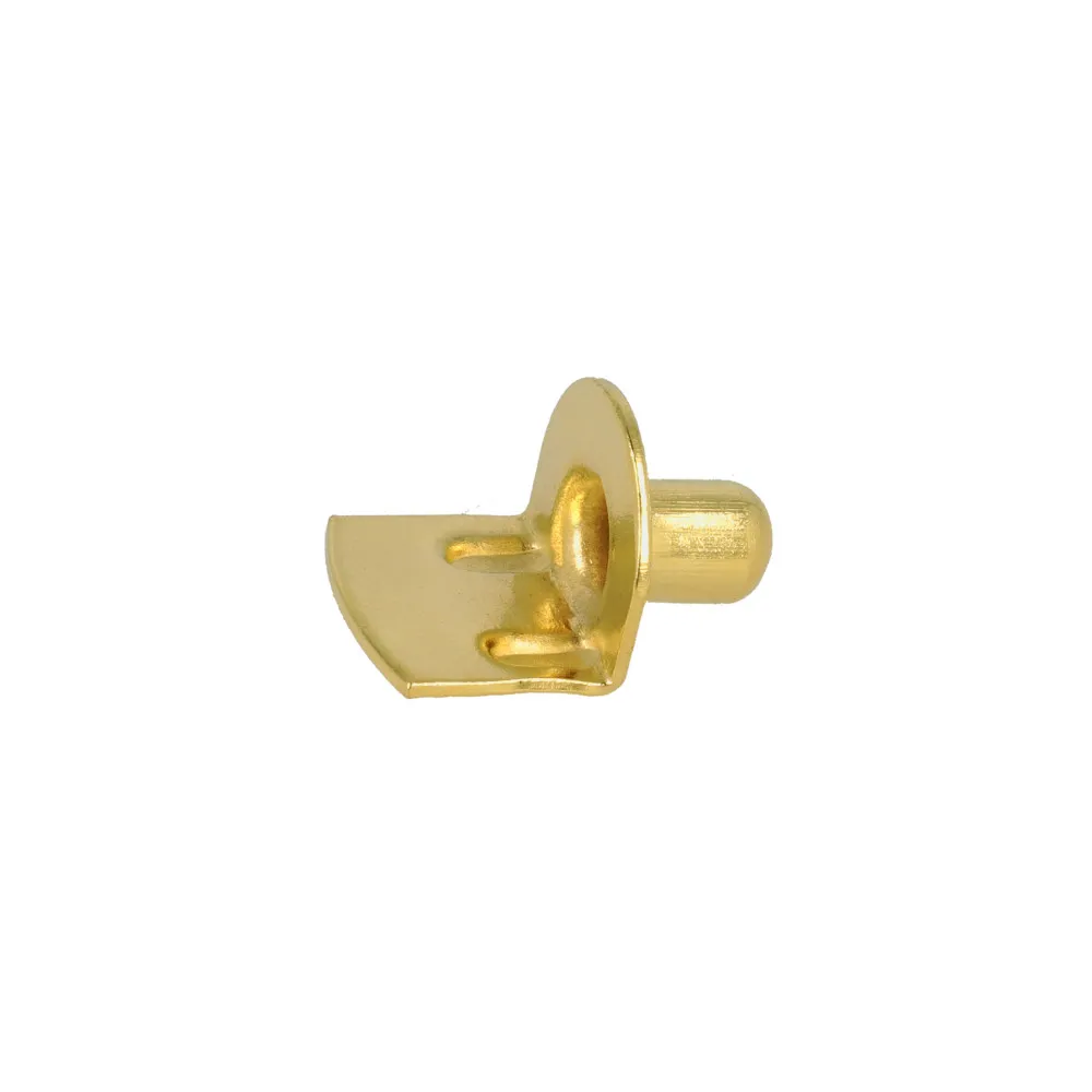 Reggipiani stampati in ferro ottonato Ø 7 mm.
