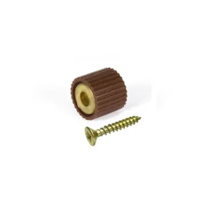 Reggicristalli con vite TPS 3 x 16 in gomma marrone 8 pz.