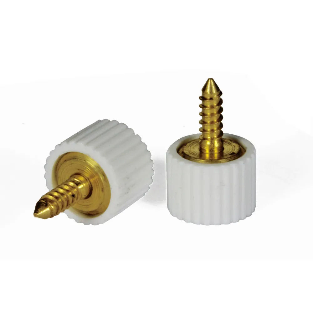 Reggicristalli in gomma bianca con vite integrata 8 pz. Reggicristalli in gomma bianca con vite integrata 8 pz.