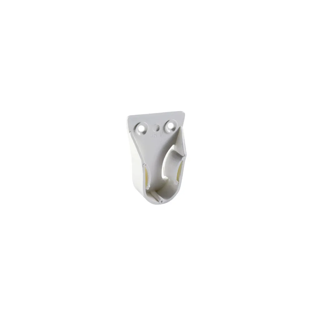 Supporti laterali per tubo tondo Ø 20 mm. in plastica bianca Supporti laterali per tubo tondo Ø 20 mm. in plastica bianca