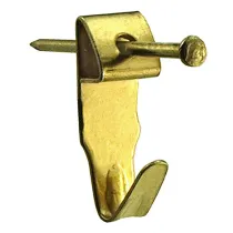 GANCI "X" OTTONATI CON CHIODI N.3 PZ.4
