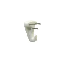 Ganci per quadri a 3 chiodi in plastica bianca 3 pz.