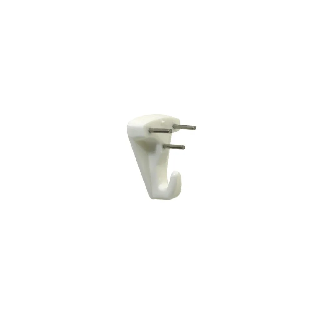 Ganci per quadri a 3 chiodi in plastica bianca 3 pz.