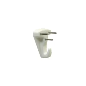 Ganci per quadri a 3 chiodi in plastica bianca 3 pz.