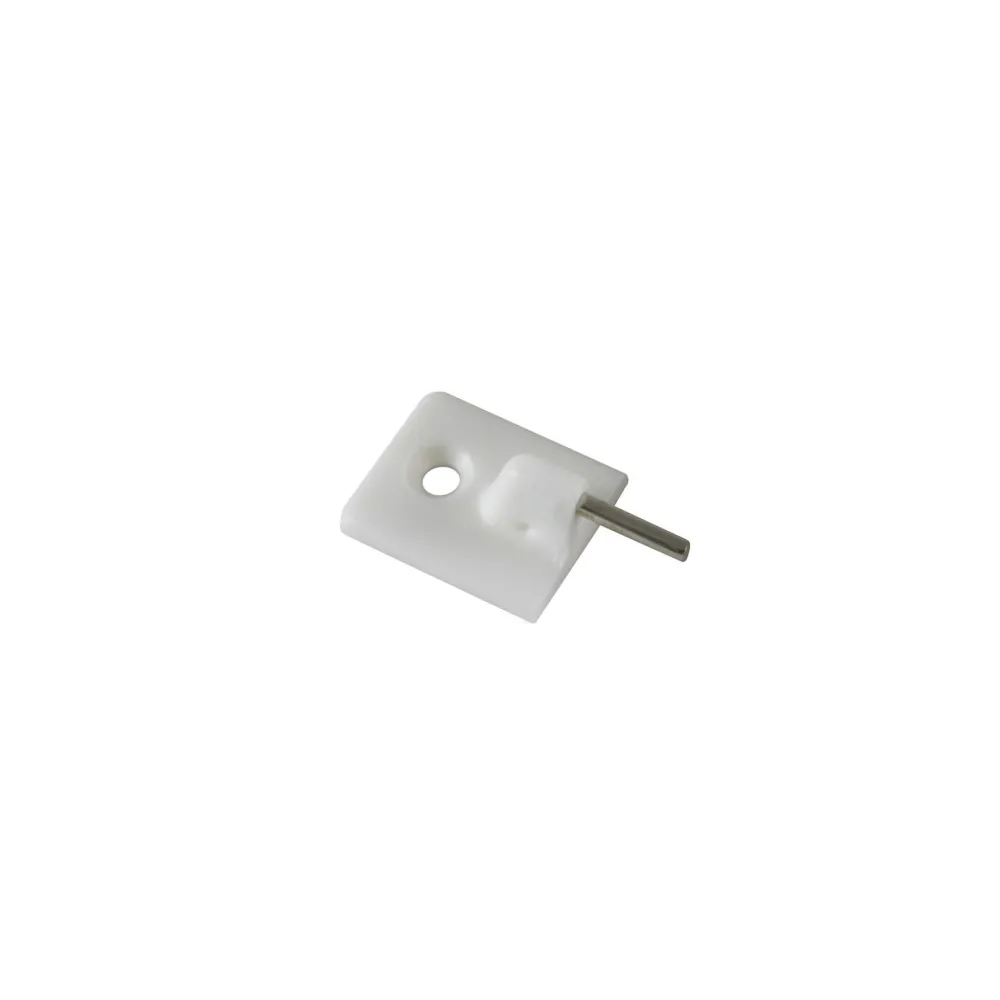 Ganci adesivi per bacchette tenda in plastica bianca 4 pz. Ganci adesivi per bacchette tenda in plastica bianca 4 pz.