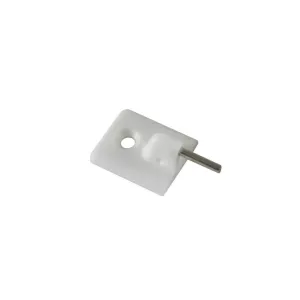 Ganci adesivi per bacchette tenda in plastica bianca 4 pz.