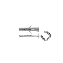 Tasselli in nylon Ø 6 x 30 senza collarino con occhiolo aperto