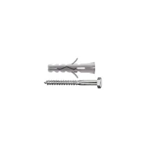 Tasselli in nylon Ø 10 x 50 senza collarino con vite testa esagonale 4pz.