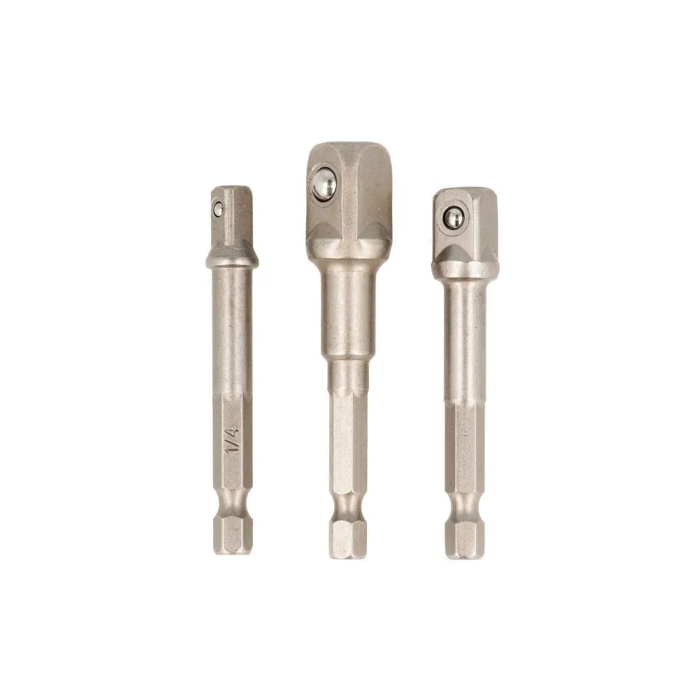 ADATTATORI 50mm CON ATTACCO 1/4" per 1/4" 3/8" 1/2" (Comprende 3 Pezzi)