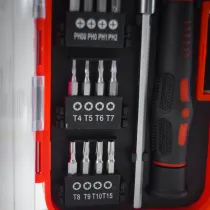 Set bit assortiti con prolunga da 120 mm. 18 pz.
